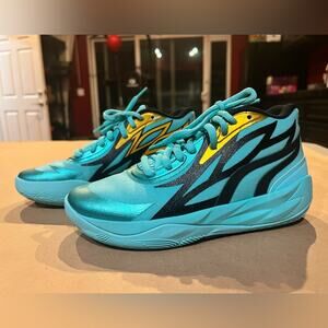 PUMA MB.02 JR Mid Honeycomb (kids) size 5 Elektro Aqua Teal Basketball